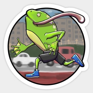 Frog Street Running Sticker